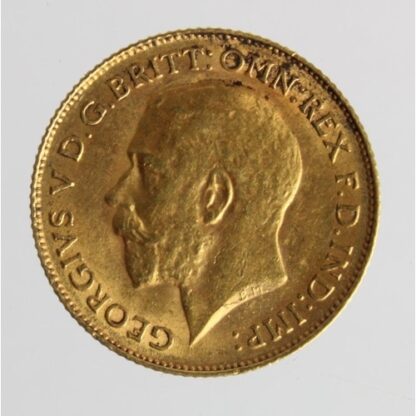 22ct Gold George V Half Sovereign 1913 - VF