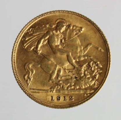22ct Gold George V Half Sovereign 1912 - VF