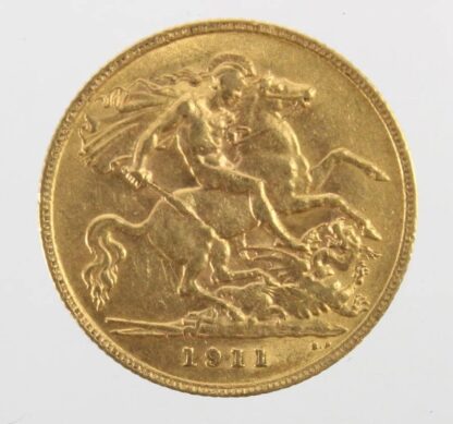 22ct Gold George V Half Sovereign 1911