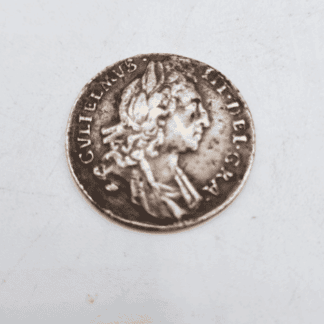 1696 King William III Silver Sixpence