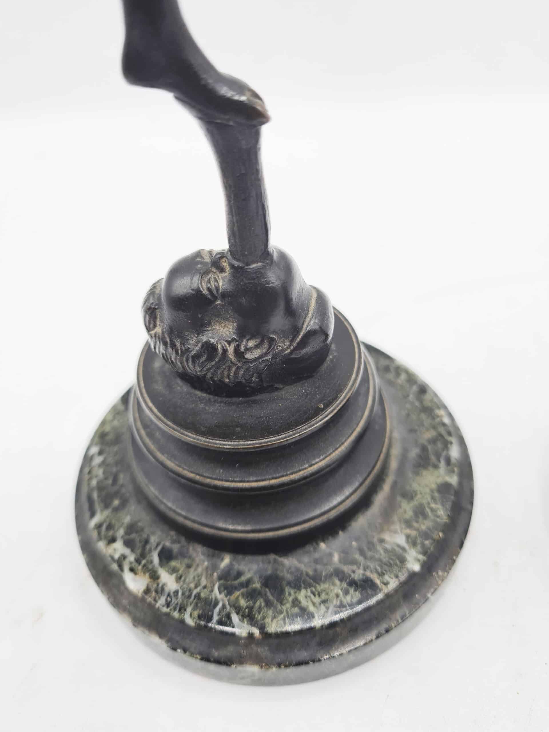 Pair Of 19th Century Bronze Statues Mercury & Fortuna - Image 4