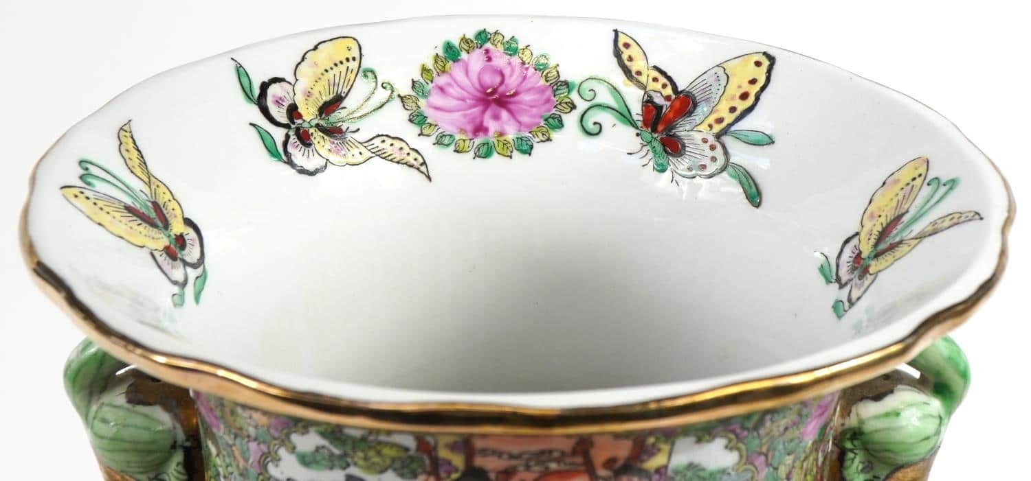 Antique Large Chinese Famille Rose Palace Vase With Six Character Mark - Image 5