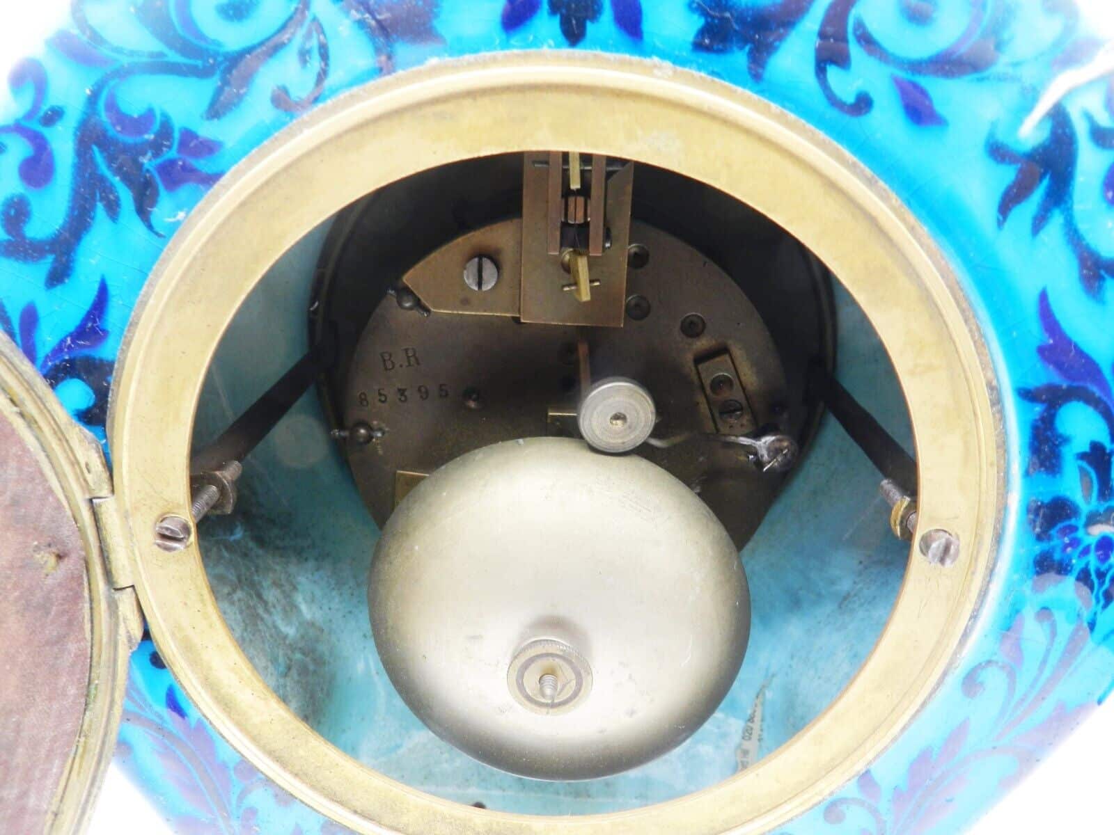 Very Rare 19th Century French Faience Design Majolica Clock - Image 8