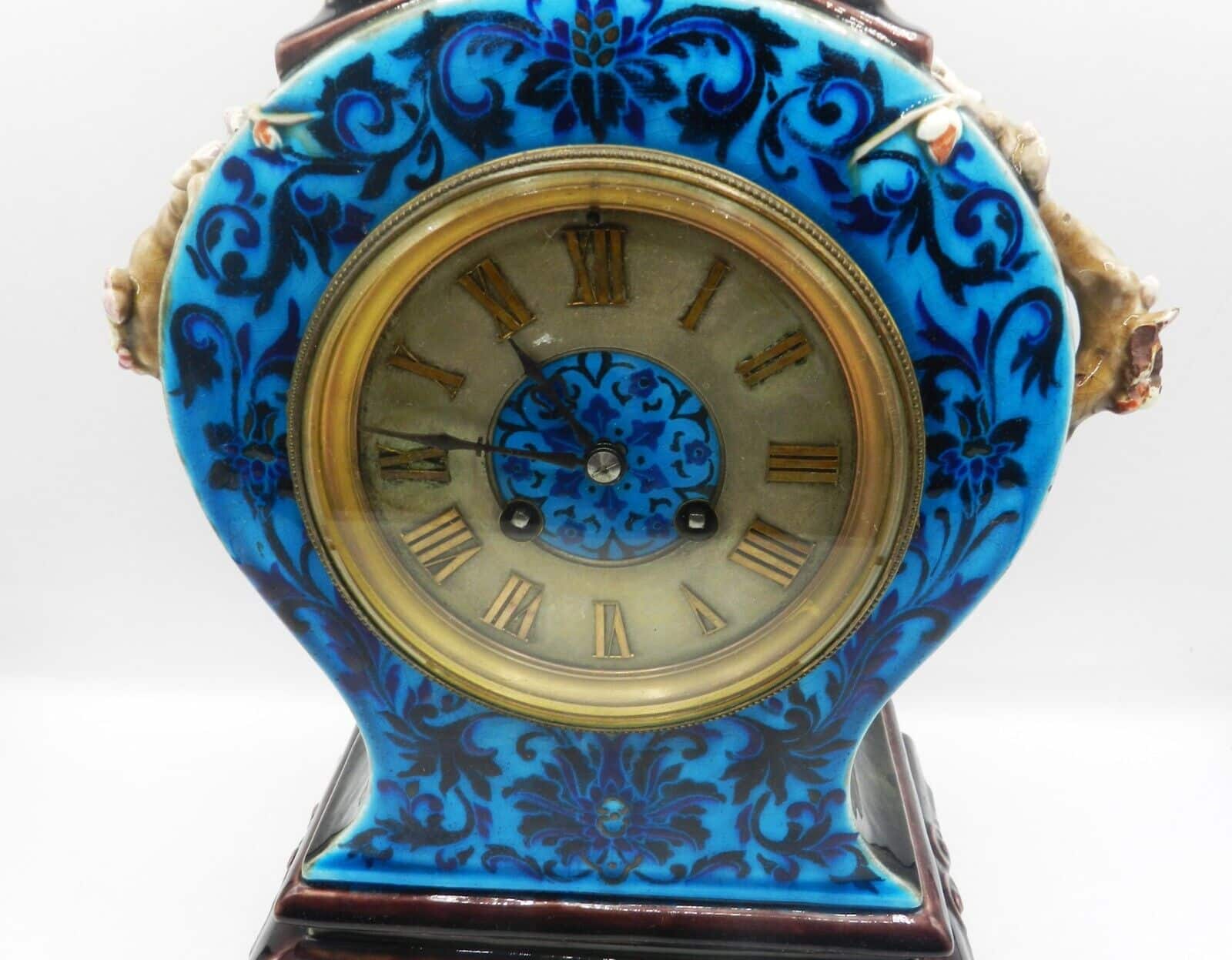 Very Rare 19th Century French Faience Design Majolica Clock - Image 2