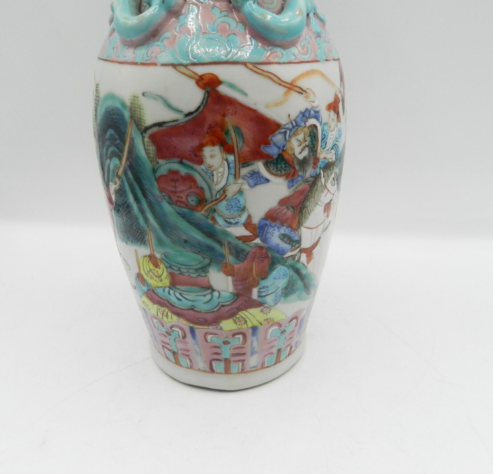 19th Century Chinese Famille Rose Enamelled Vase - Qing Dynasty - Image 7