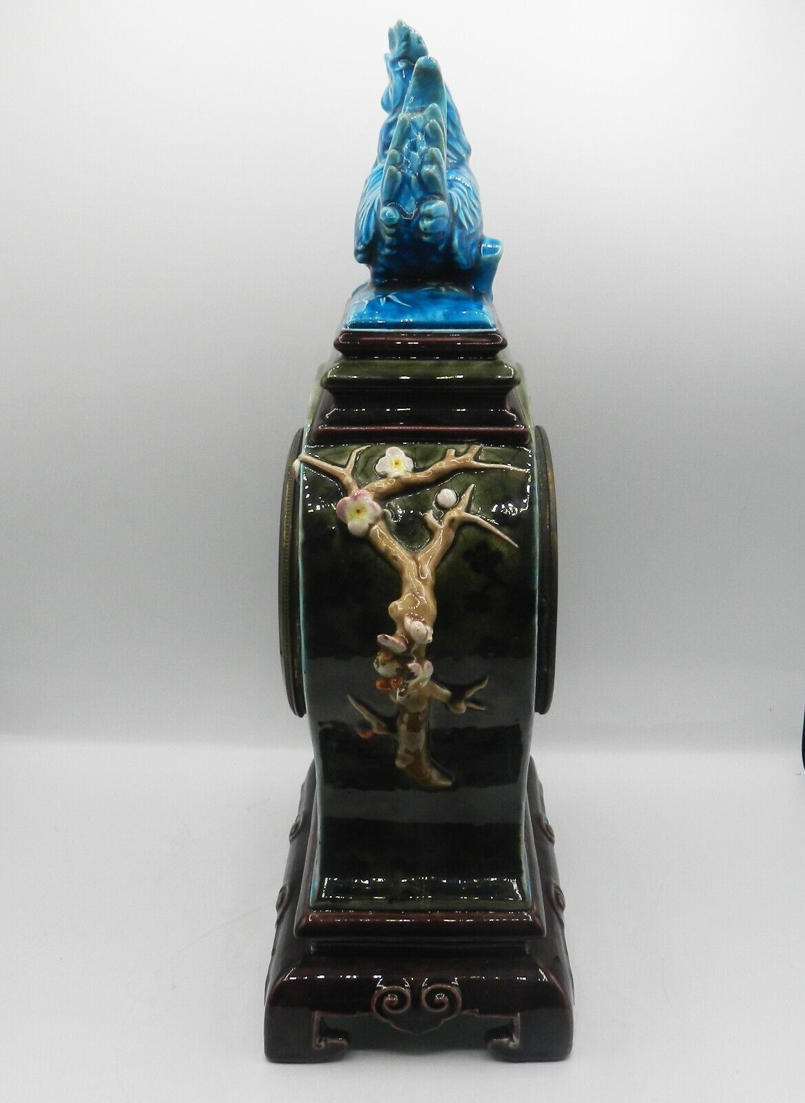 Very Rare 19th Century French Faience Design Majolica Clock - Image 5