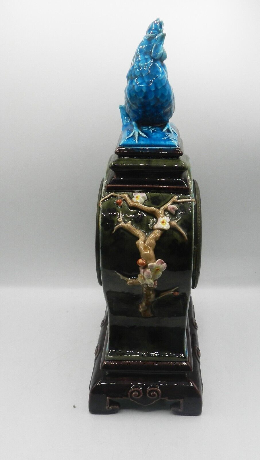 Very Rare 19th Century French Faience Design Majolica Clock - Image 10