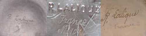 RENE LALIQUE MARKS
