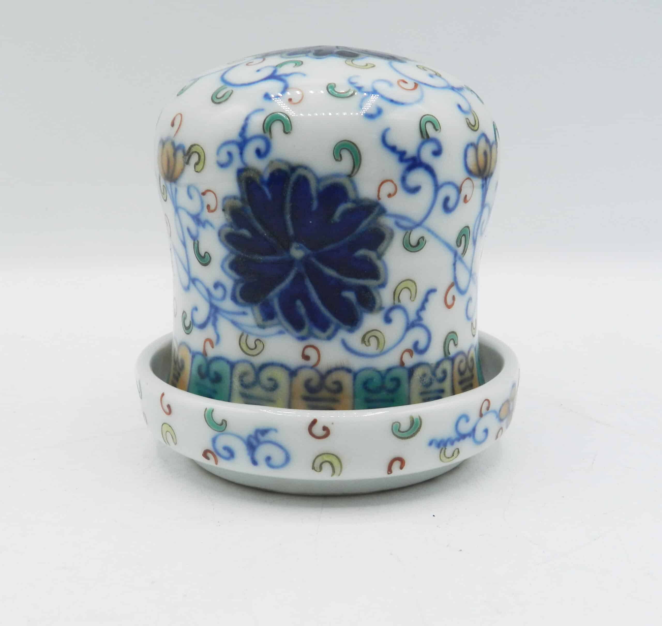 Antique 19th Century Chinese Guangxu Reign Doucai Dish With Lid