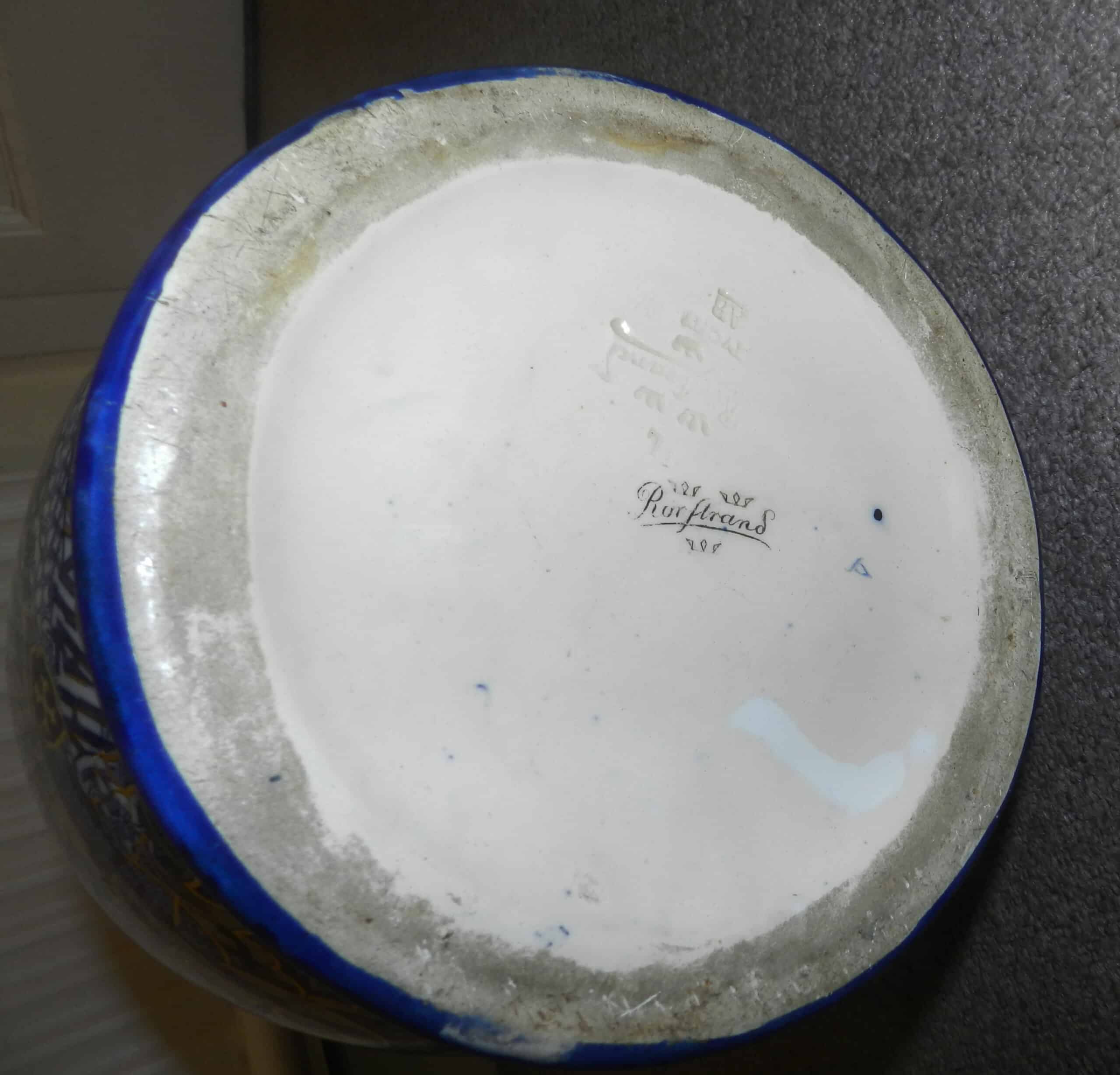 150 Years Old Very Rare Large Rorstrand Chinoiserie Sweden Baluster Vase - Image 8