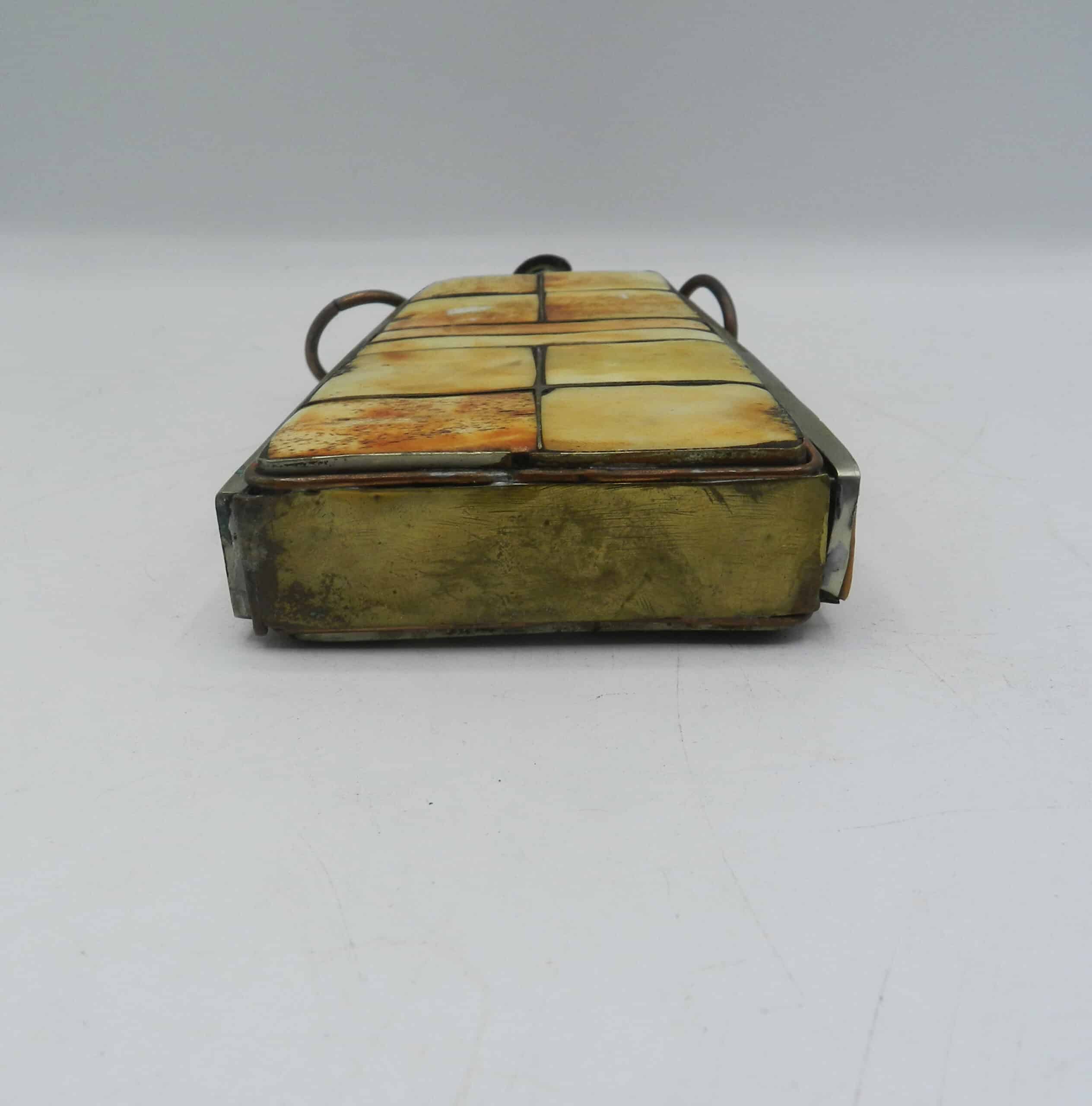 Antique Ottoman Gun Powder Flask Inlaid With Decorative Bone - Image 6