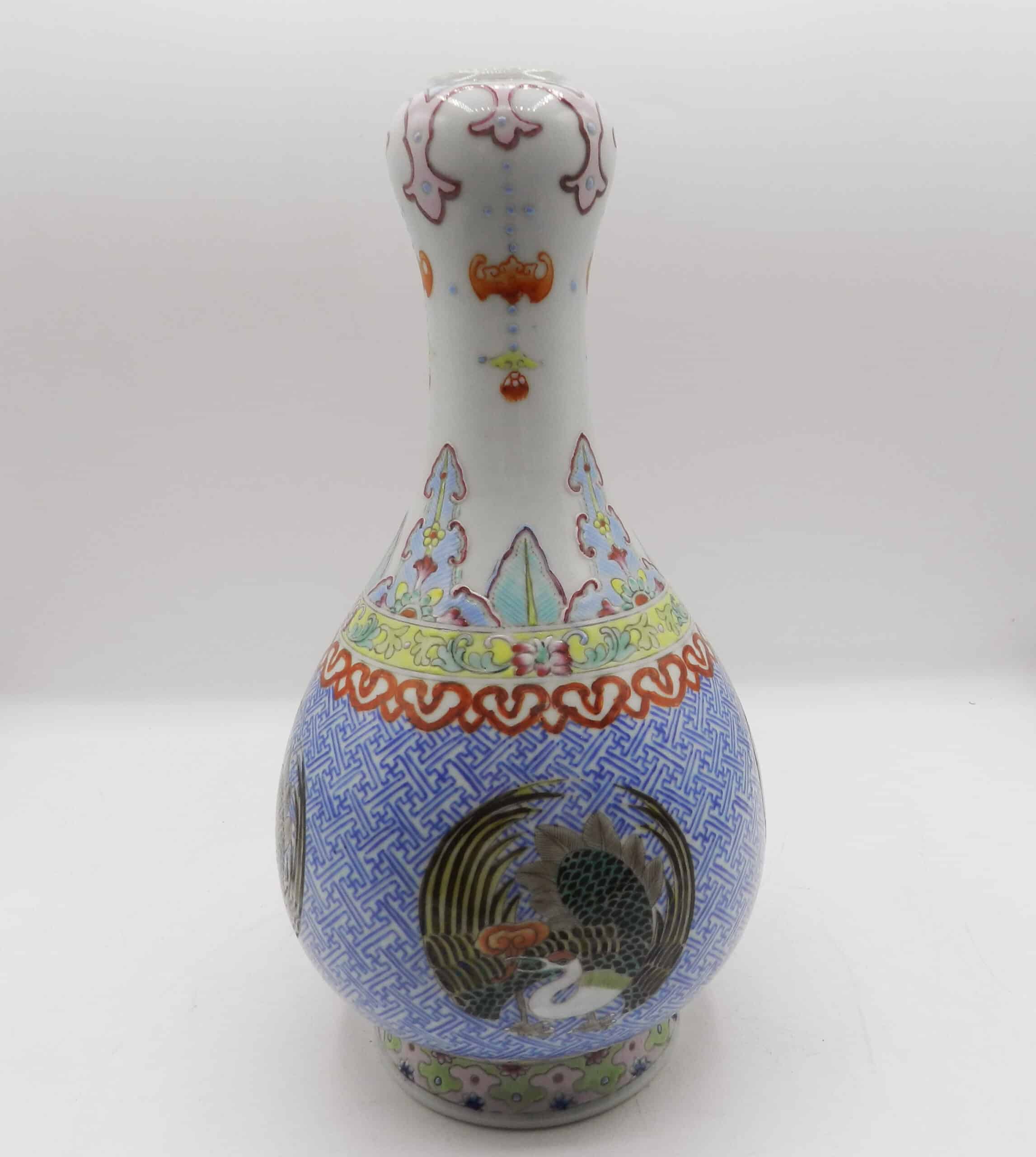 Antique Shenyang Imperial Palace Chinese Garlic Head Vase
