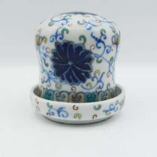 Antique 19th Century Chinese Guangxu Reign Doucai Dish With Lid