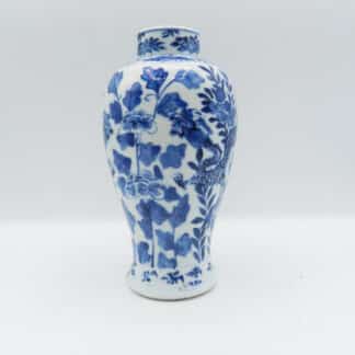 Antique Chinese Kangxi Baluster Blue & White Vase